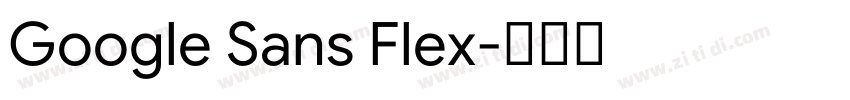 Google Sans Flex字体转换